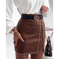 Mini Leather Skirt