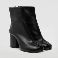 Black Split Toe Ankle Boots