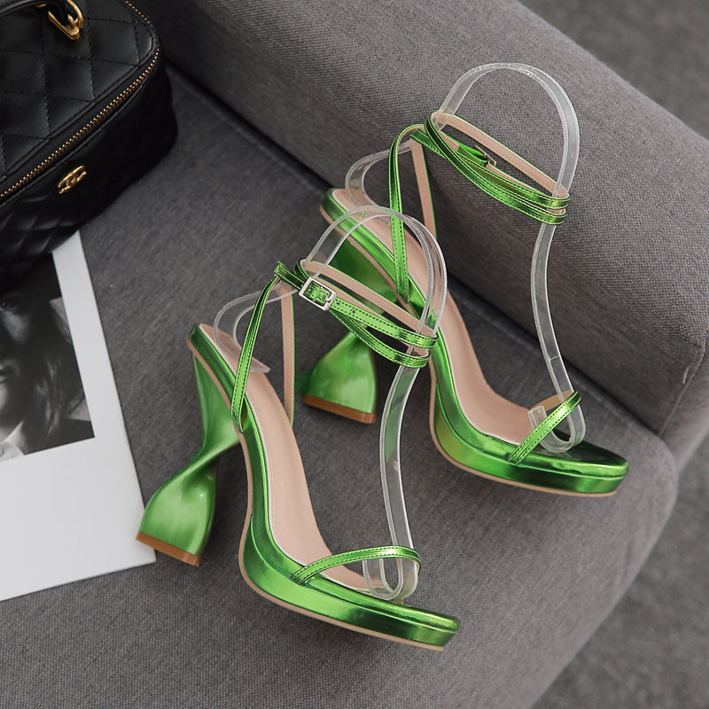 Twisted Platform Heels