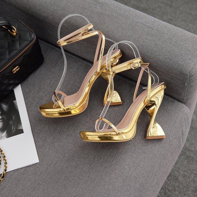 Twisted Platform Heels