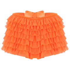 Low Rise Ruffles Tiered Short