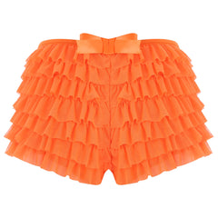 Low Rise Ruffles Tiered Short