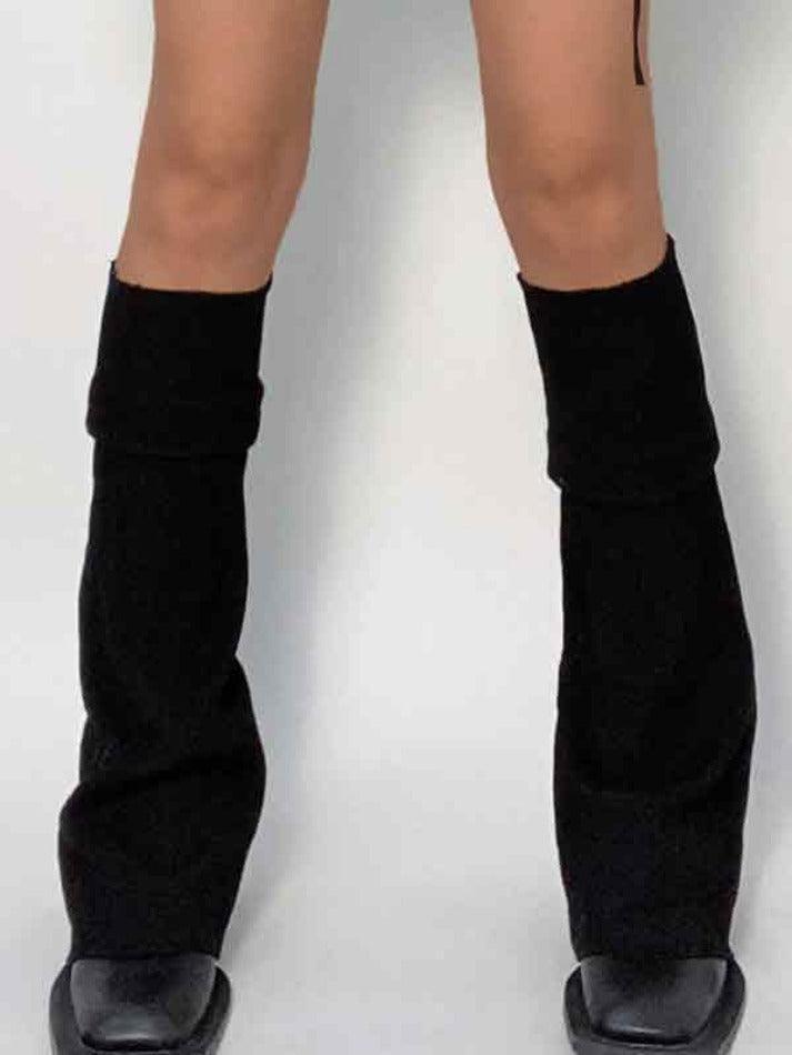 Solid Color Patchwork Leg Warmer