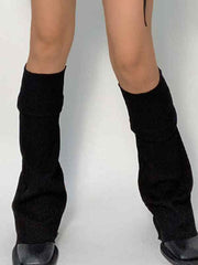 Solid Color Patchwork Leg Warmer