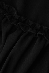 Tie Front Sheer Ruffle Cami Top