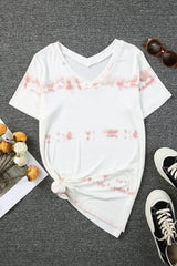V Neck Tie-Dye Tee