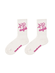 Vintage Angel Print Socks