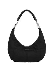 Vintage Black Velvet Shoulder Bag
