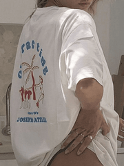 Vintage Logo Print Oversized Tee