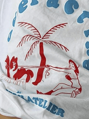 Vintage Logo Print Oversized Tee