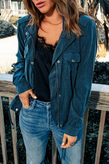 Vintage Snap And Zip Fasten Safari Jacket