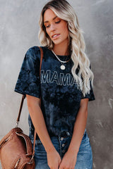 Vintage Tie Dye MAMA Printed Tee