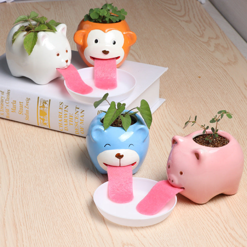 TC Bonsai- Self Watering Animal Planter 🐶 🐱