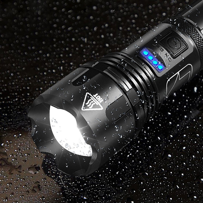 Outdoor Retractable Waterproof Flashlight