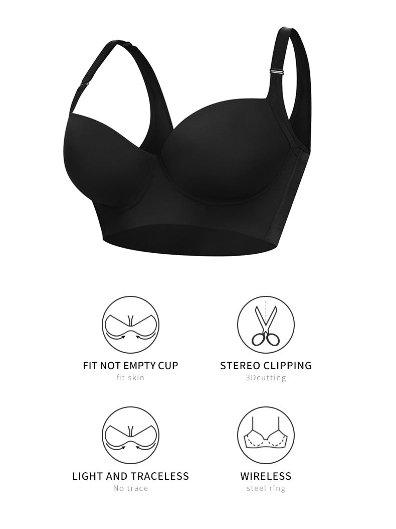 No More Pesky Bra Rolls - Side Compression Full Coverage Bra (Buy 1 Get 1 Free)