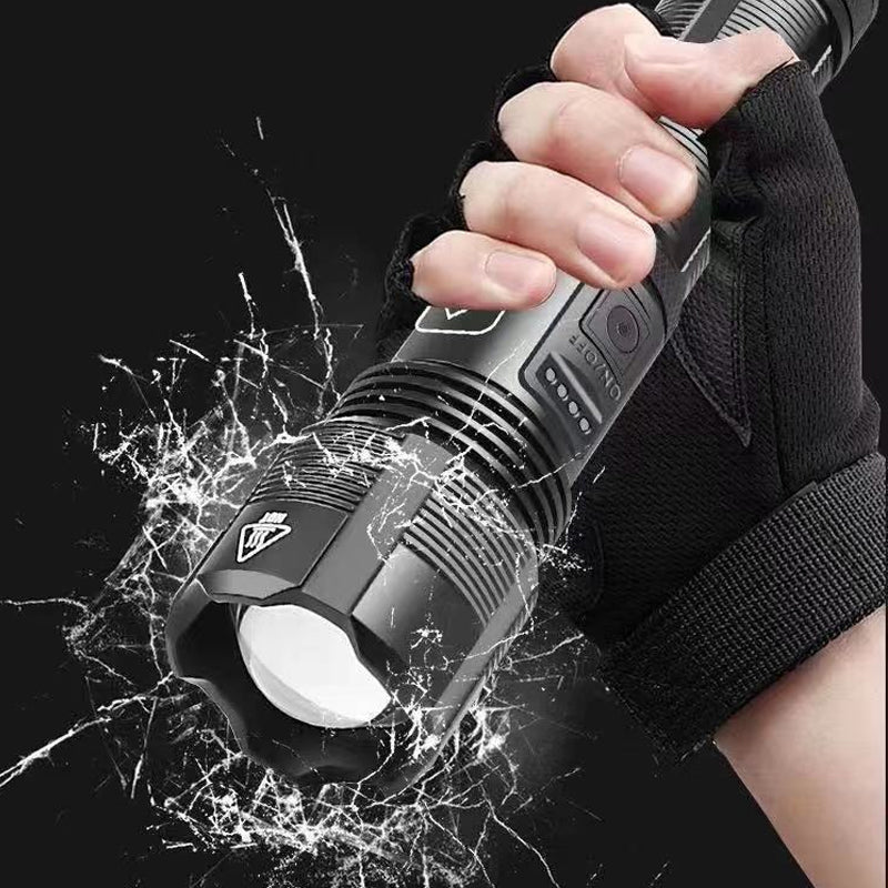 Outdoor Retractable Waterproof Flashlight