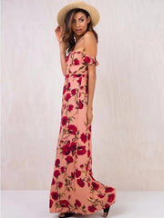 Pretty Bohemia Off-the-shoulder Maxi