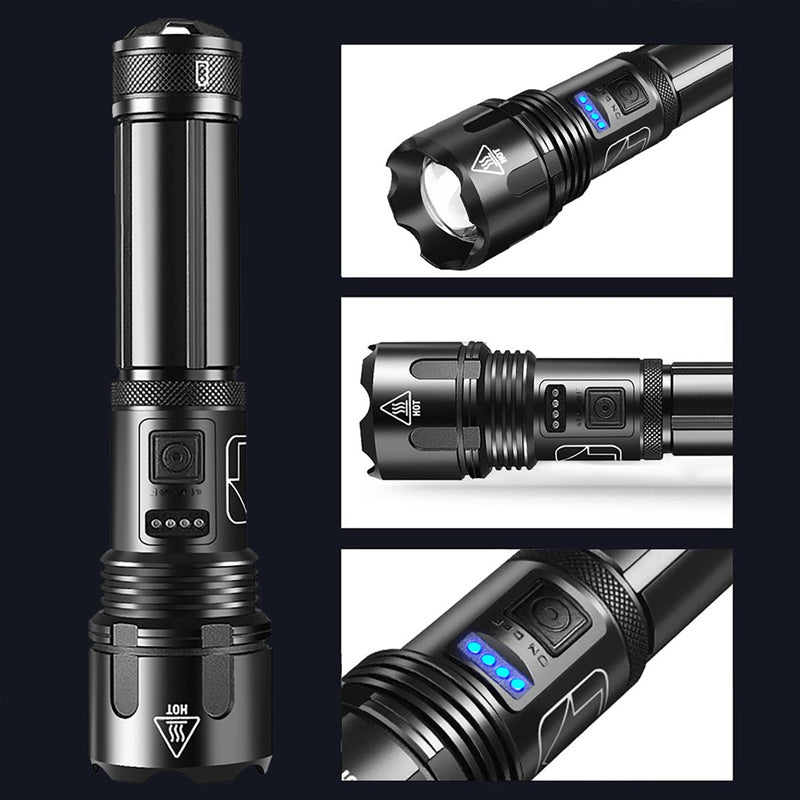 Outdoor Retractable Waterproof Flashlight