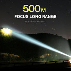Outdoor Retractable Waterproof Flashlight