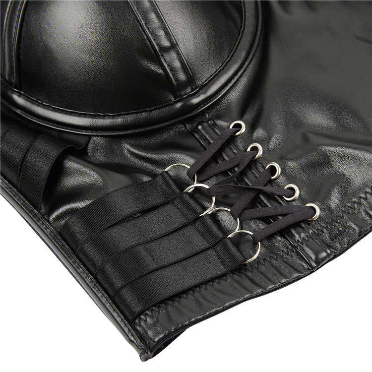 Female Faux Leather Roman Kont Corset Shapewear