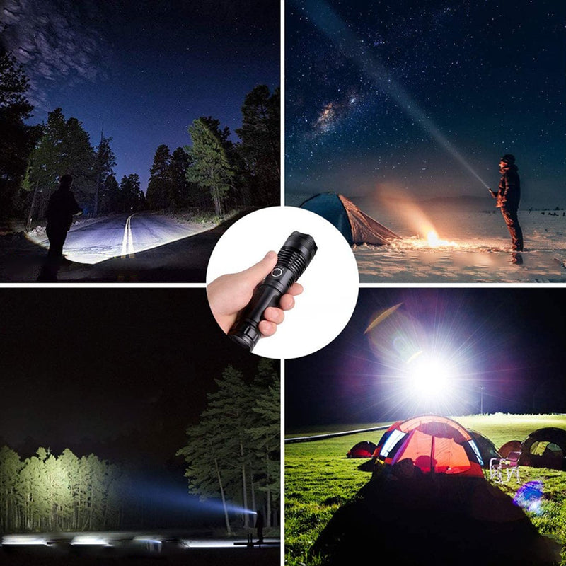 Outdoor Retractable Waterproof Flashlight