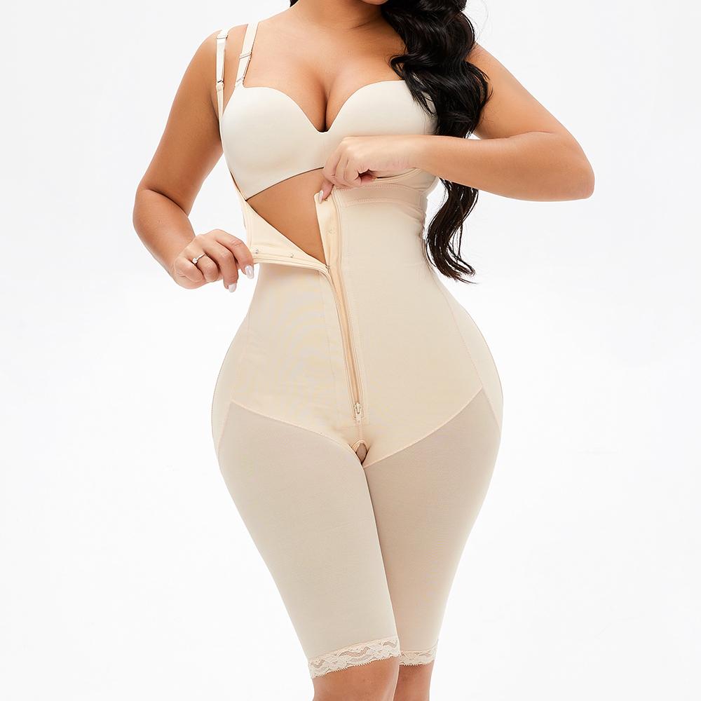 Abdomen Hip Breasted Zipper Body Shaper