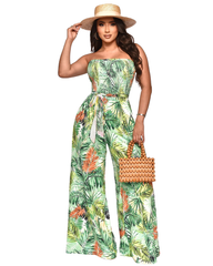 Tie-Dyed Flare Jumpsuit