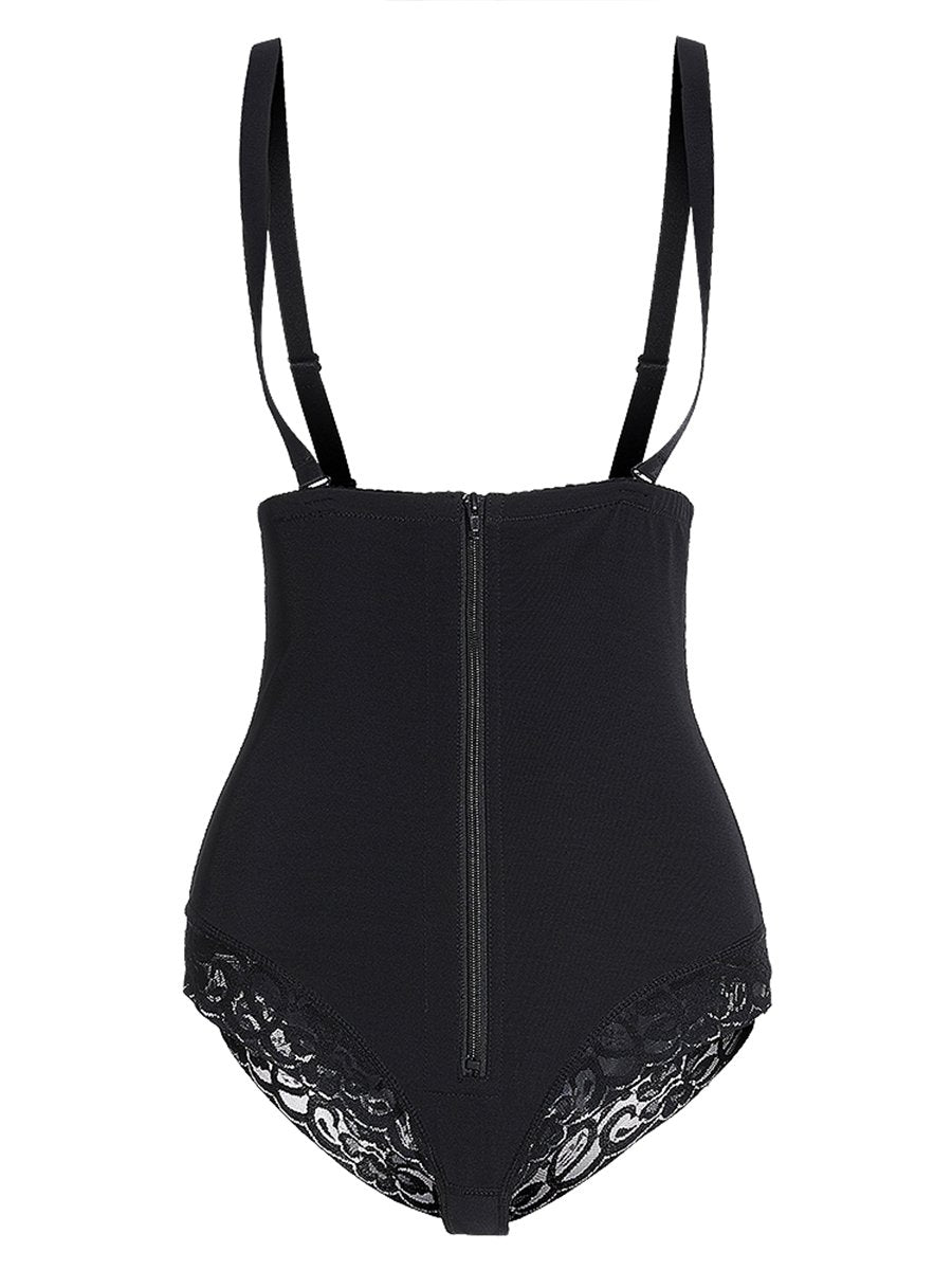One-piece Breasted Zipper Waist Abdomen Shapewear