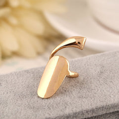 Popular Metal Texture Fashionable Smooth Fingernail Ring