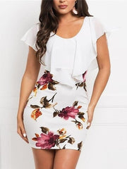 Printed Women Sexy Bodycon Dresses