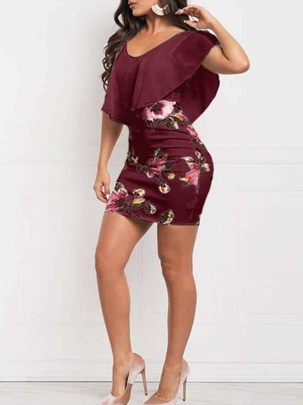 Printed Women Sexy Bodycon Dresses