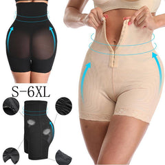 Plus Size High Waist Buttoned Shaping Pants