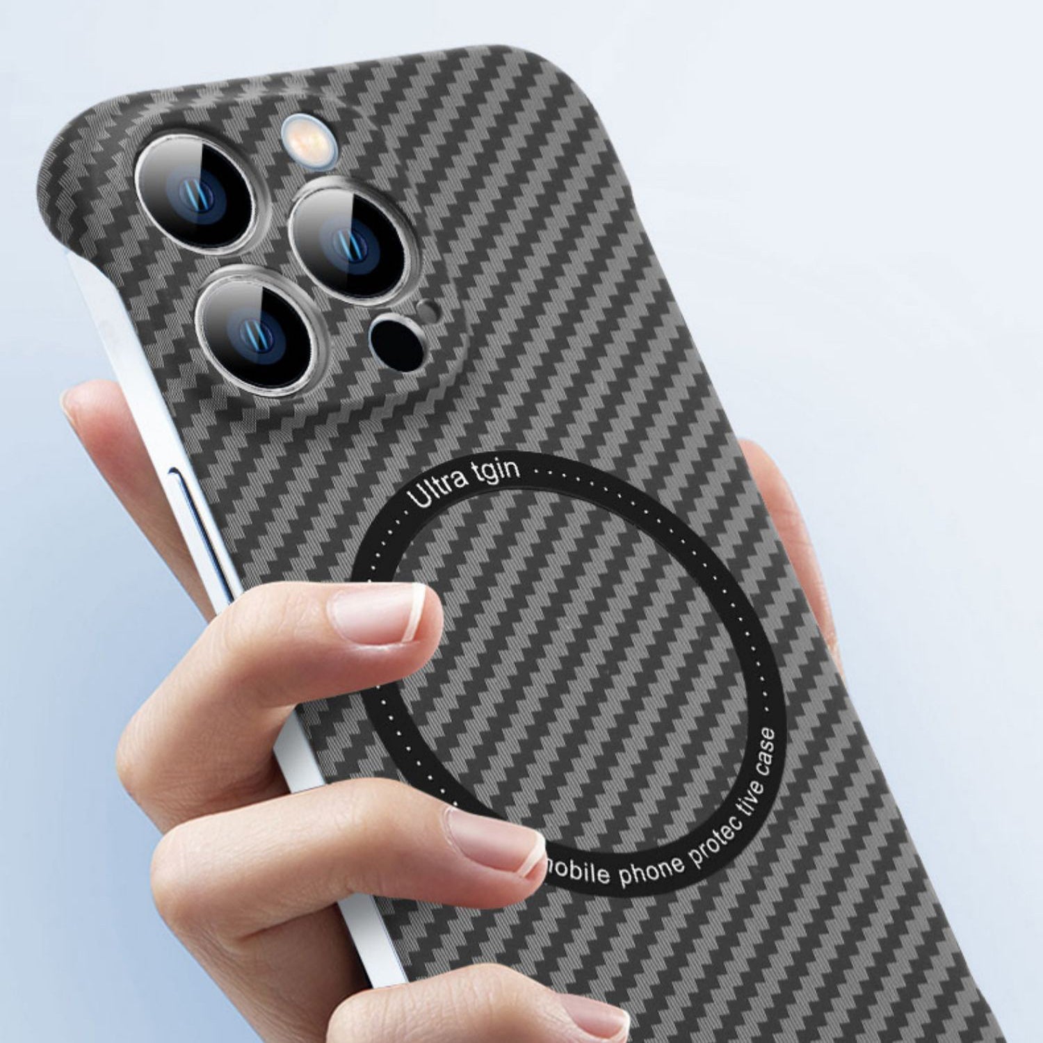 New Carbon Fiber Magnetic Drop Case For iPhone