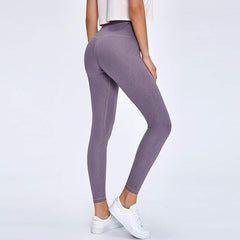 Solid Color Nude Yoga Capris