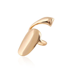 Popular Metal Texture Fashionable Smooth Fingernail Ring