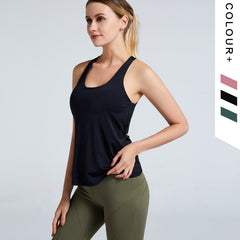 Two-in-one Loose Running Sleeveless Quick-drying Yoga Wear