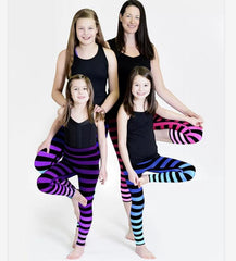 Stripe Parent-child Yoga Sports Fitness Pants