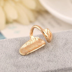 Popular Metal Texture Fashionable Smooth Fingernail Ring