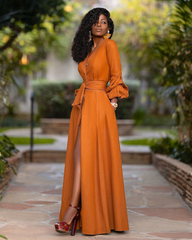 🔥Clearance Sale Alert: Dynasty Enhancer Dress - Orange / L