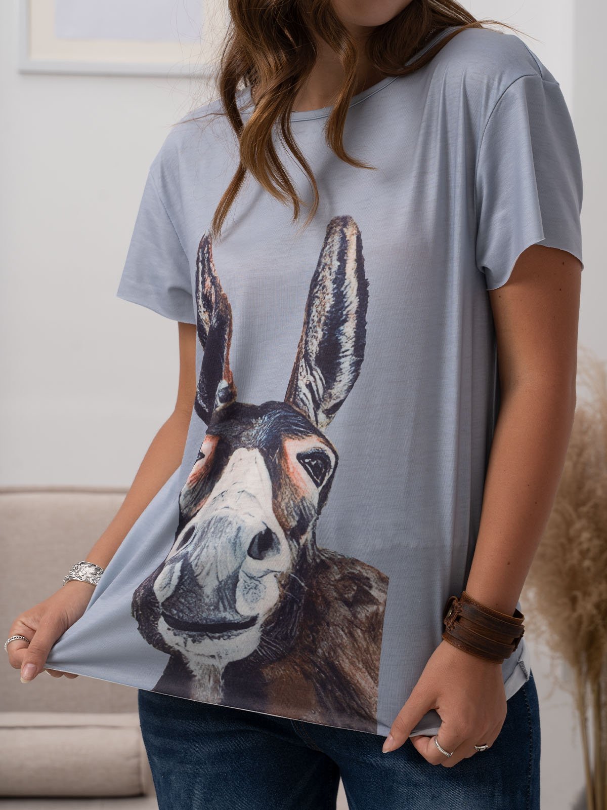 Printed Short Sleeve Casual Shirts & Tops