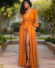 🔥Clearance Sale Alert: Dynasty Enhancer Dress - Orange / L