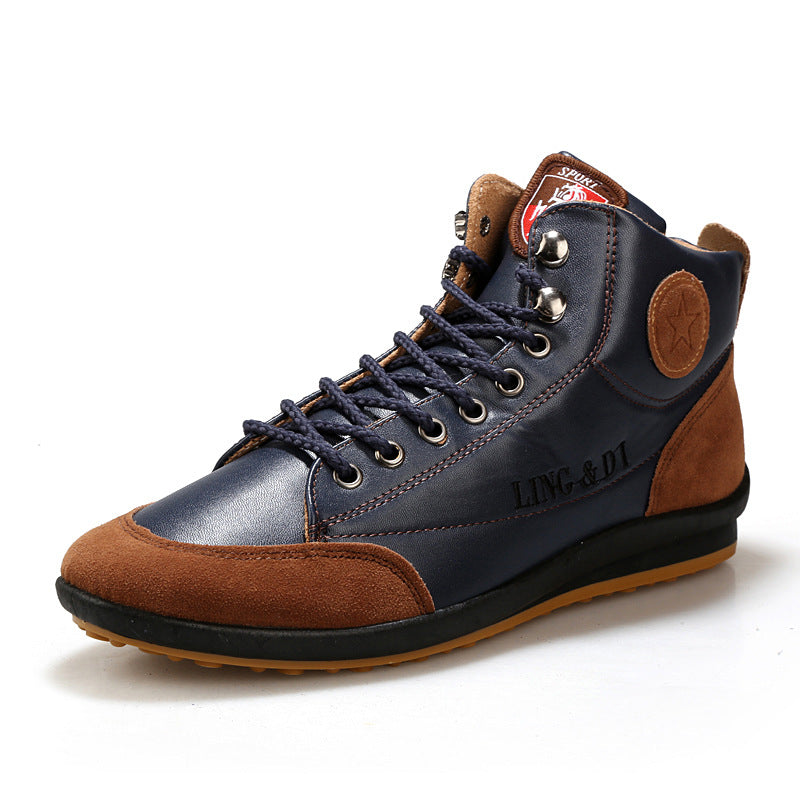 High Top Men Casual Flat Shoes