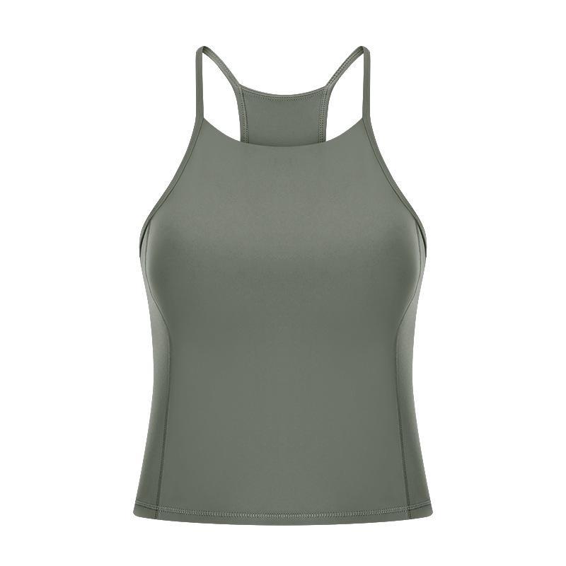 Simple Casual High Neck Yoga Bra