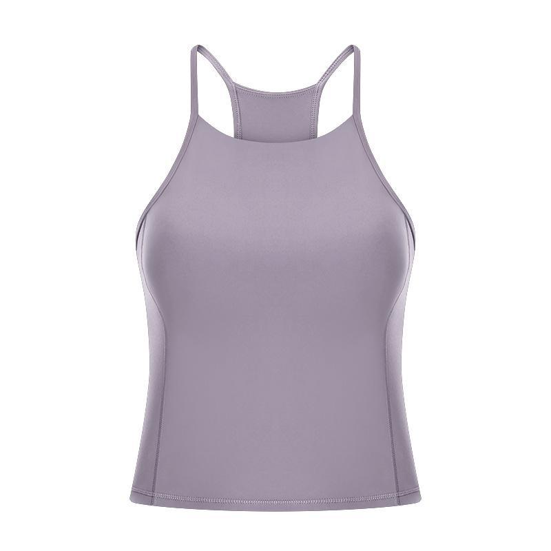 Simple Casual High Neck Yoga Bra