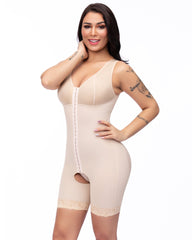 Women Slimming Bodysuit Body Shaper Crotchless