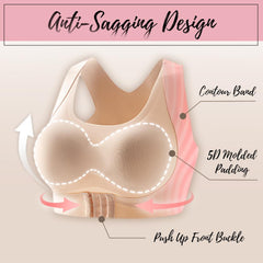 Seamless Front Buckle Support Bra