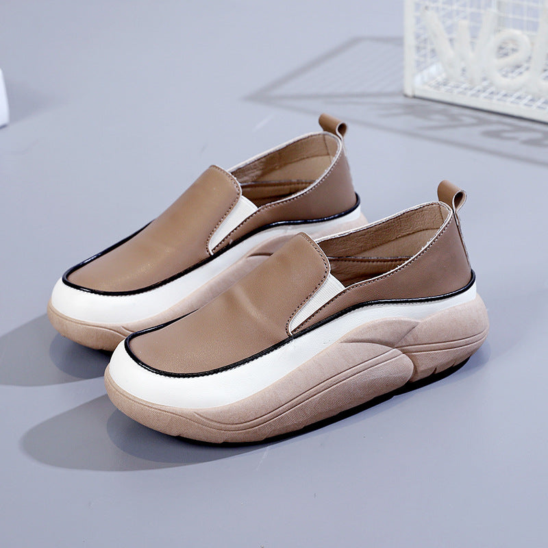 🔥Clearance Sale Alert:  Women Thick Sole Shoes - Apricot, Green, White / US Size: 4.5-8