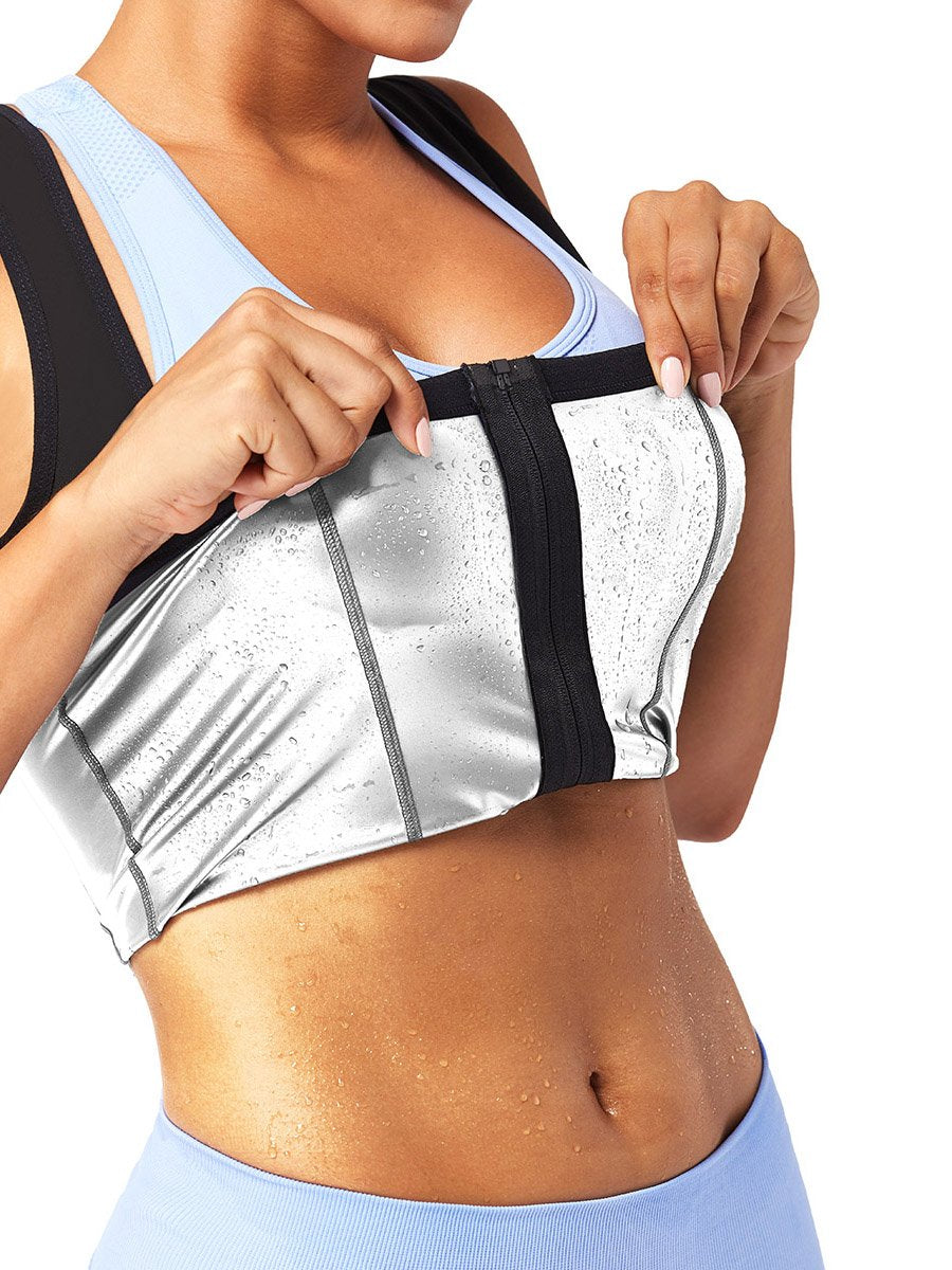 Sweat Top Silver Neoprene High Back Strap