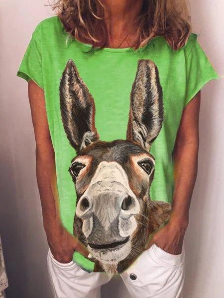 Printed Short Sleeve Casual Shirts & Tops