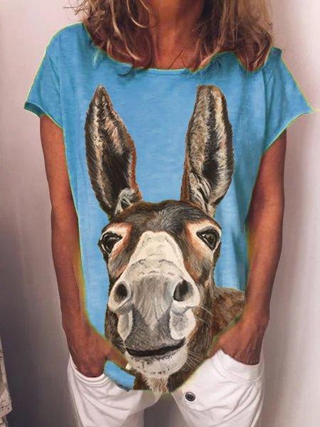 Printed Short Sleeve Casual Shirts & Tops